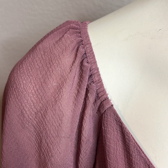 Andrée by Unit Tiered Babydoll Dress – Mauve, Size Large - Picture 5 of 9